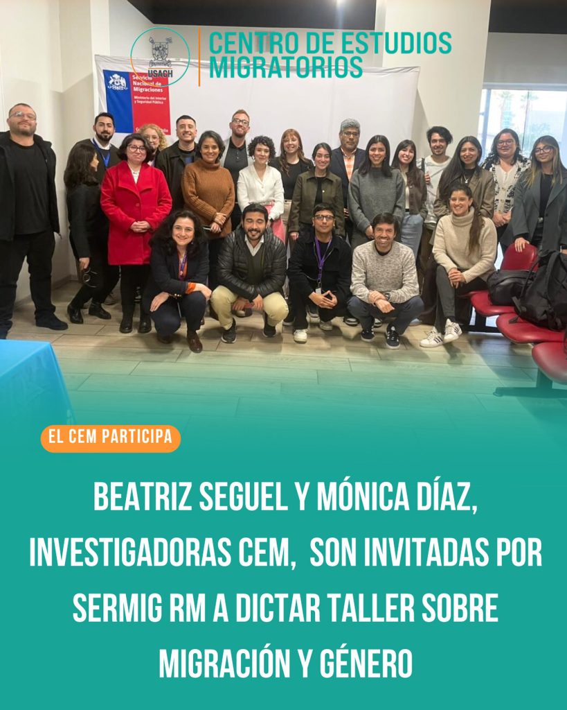 Investigadoras CEM son invitadas por SERMIG RM a dictar capacitación sobre migración y género