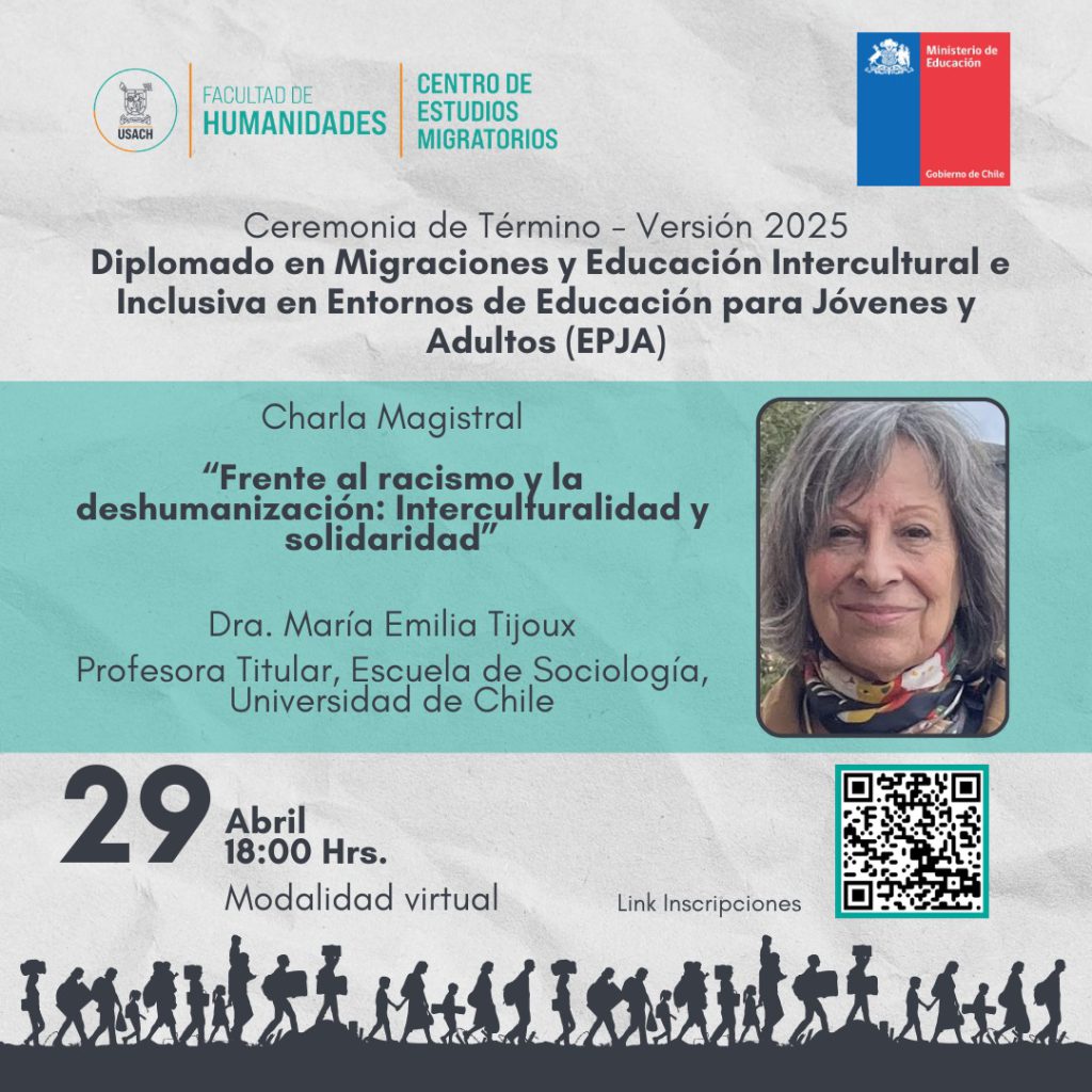 CEM realiza ceremonia de término del · Diplomado en Migraciones y Educación Intercultural e Inclusiva en Entornos de Educación EPJA · – Versión 2025