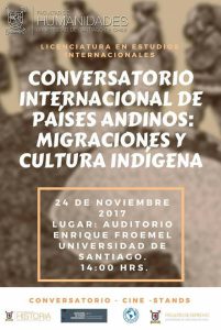Nov · Conversatorio Internacional de Países Andinos, Migraciones y Cultura Indígena