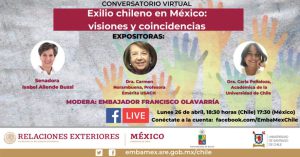 Conversatorio · Exilio chileno en México. Visiones y coincidencias.