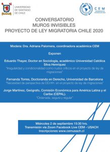 Conversatorio Muros Invisibles, Proyecto de Ley Migratoria Chile 2020