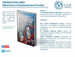 Presentación del libro Migraciones y desplazamientos forzados · Nuevas aproximaciones y contribuciones al estudio de la migración contemporánea